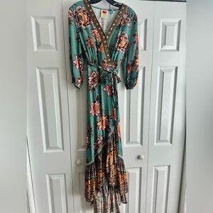 Farm Rio for Anthropologie Viera Wrap Dress